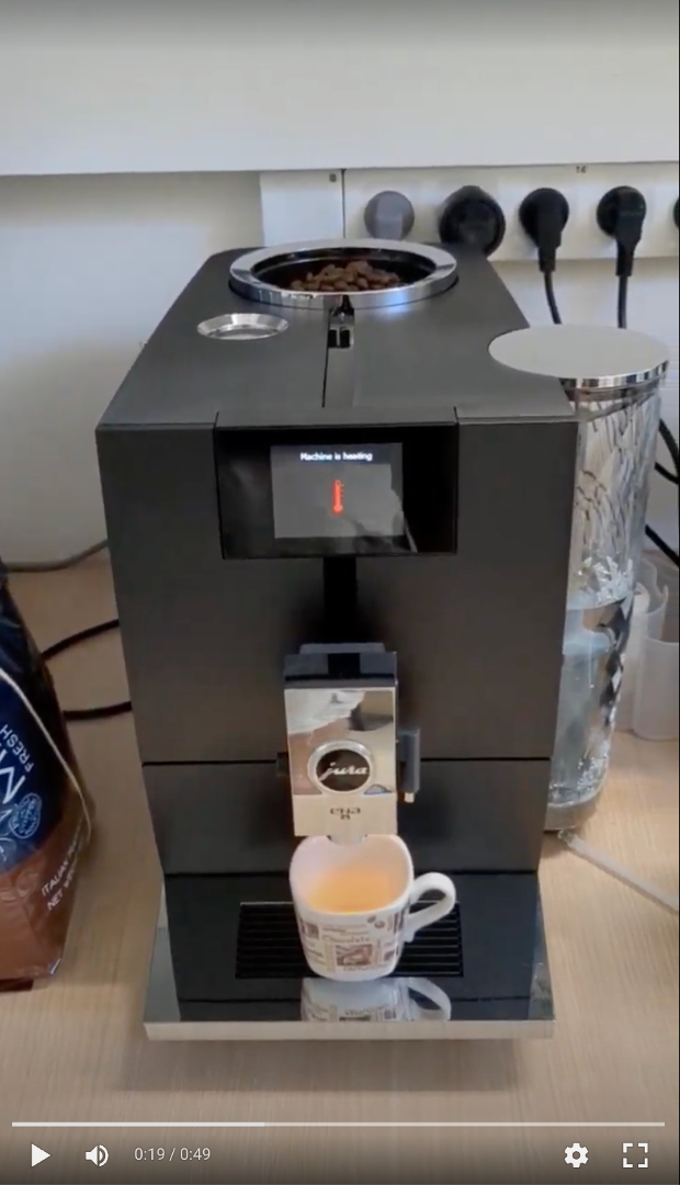 You are currently viewing Our new coffee machine makes its first cup :-)